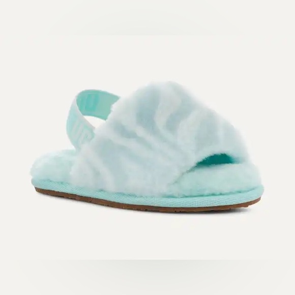 Ugg Fluff Yeah Wavy in Sky Blue - Size 8T - Picture 5 of 6